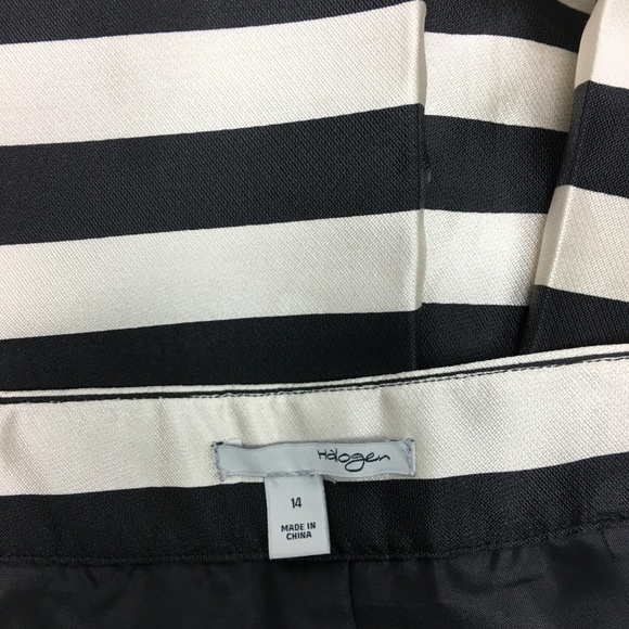 Halogen Striped Knee Length Pleated Skirt - Picture 7 of 8